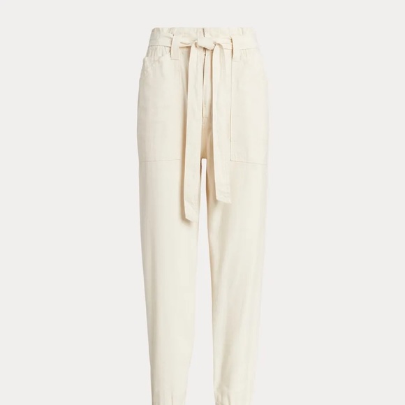 POLO RALPH LAUREN - Belted Denim Straight-Leg Jogger Pant - NWT - SZ 25 - Picture 2 of 5